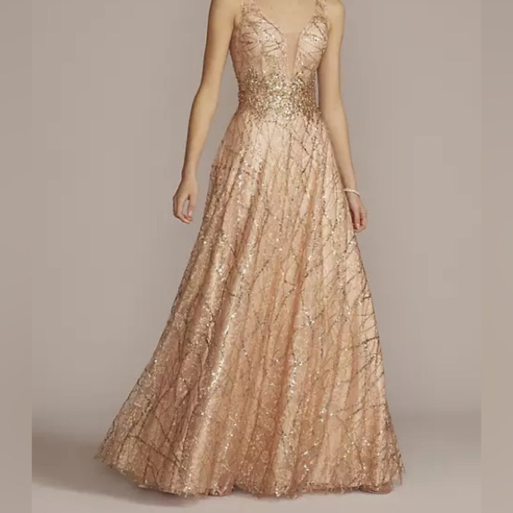 Rose Gold Prom Dress